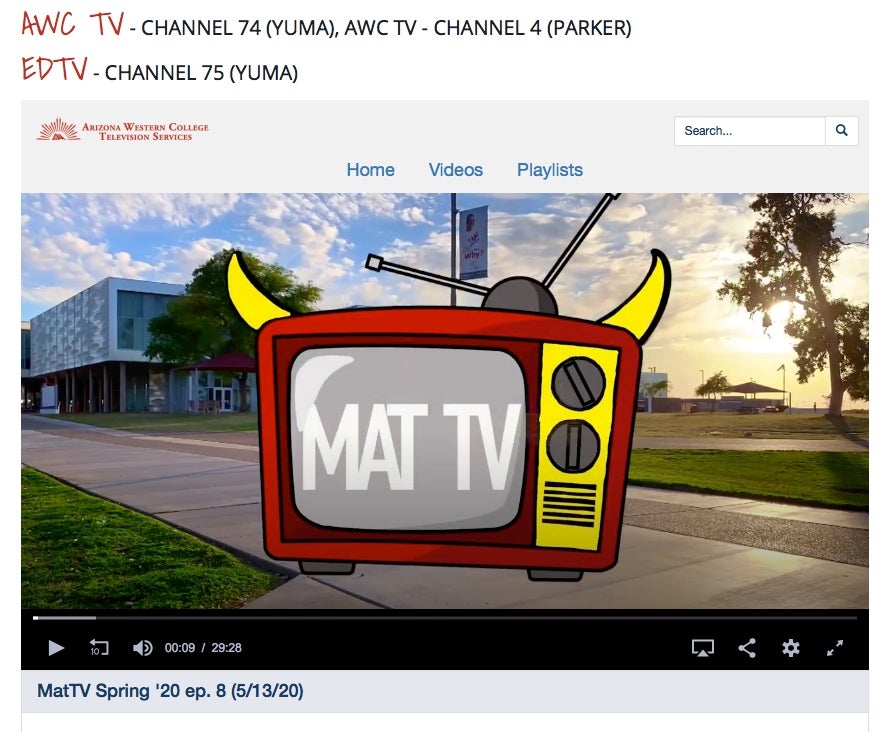 screengrab of the logo on website for MAT Tv (Matador TV)