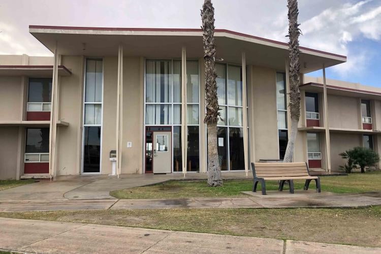 Exterior view of an AWC dorm hall