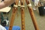 A flute with three tubes.